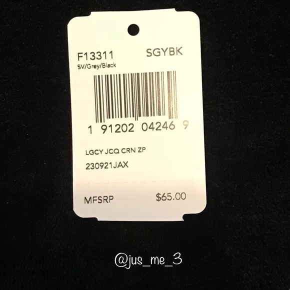 Coach Legacy Jaquard Wristlet Gray/Black/Silver - Picture 8 of 8